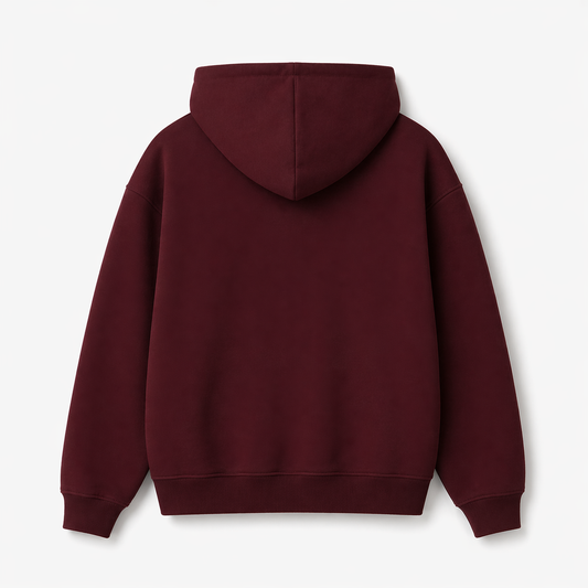 Hoodie basic Burdeo MAORI imagen 2