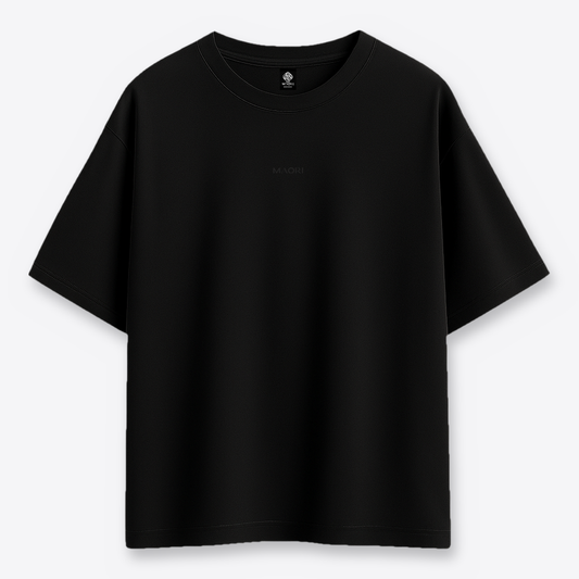 Polera MAORI Negra Stay Close / Don't Stay Long
