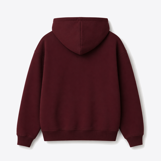 Hoodie basic Burdeo