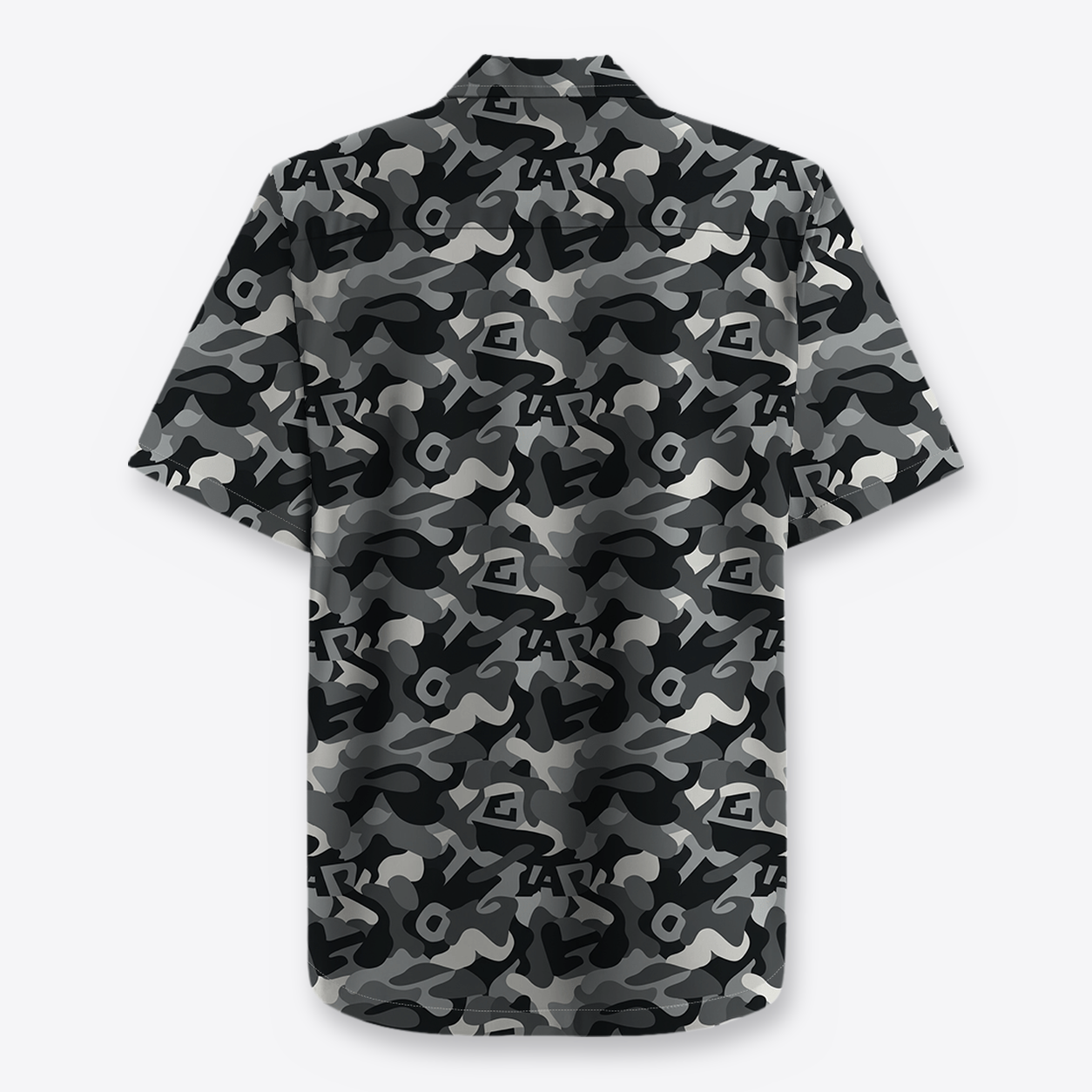 Shirt Sport Camo Grey espalda