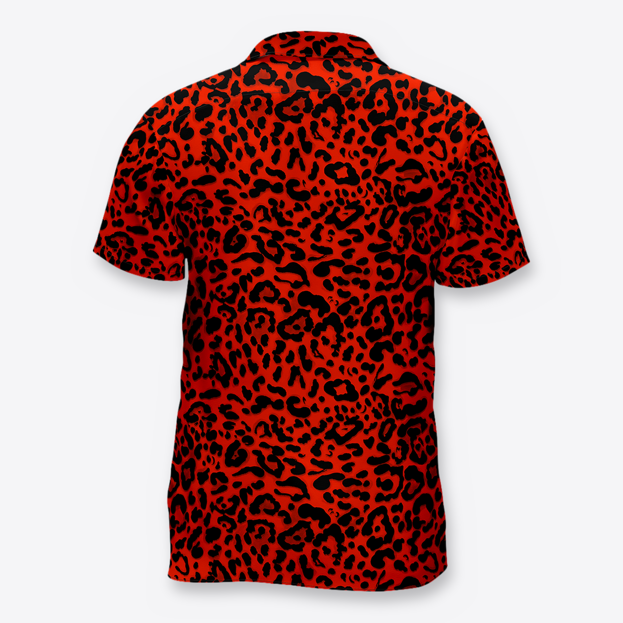 Camisa leopardo rojo espalda