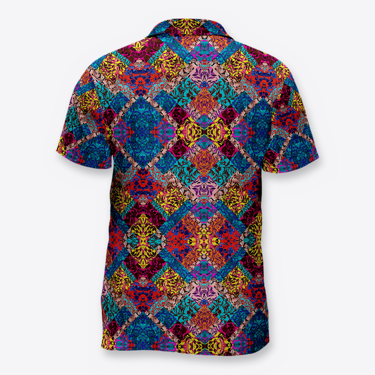 MAORI camisa geometria colores back