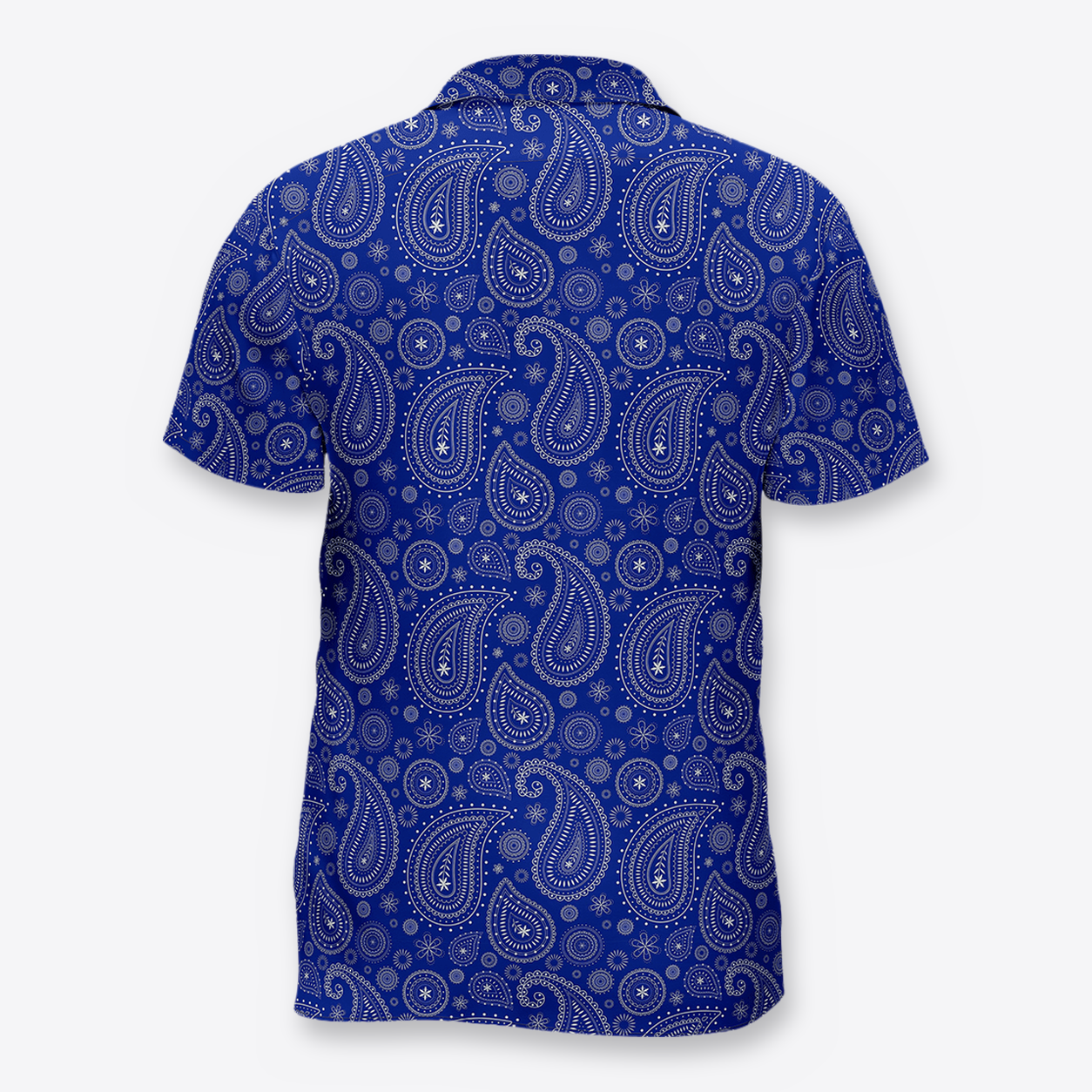 MAORI camisa bandana blue back
