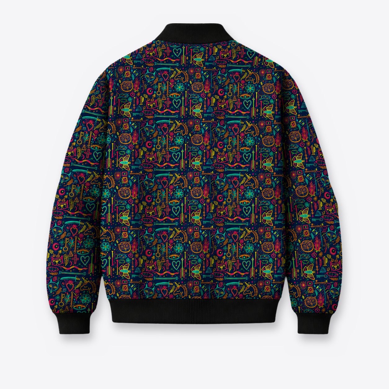 bomber jacket illuminati espalda