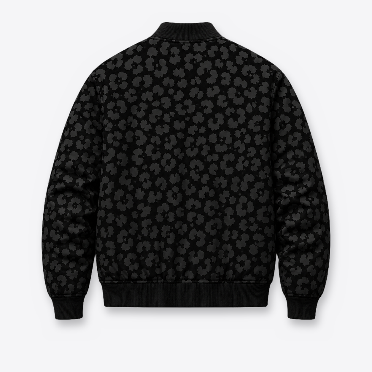bomber leopardo negro espalda