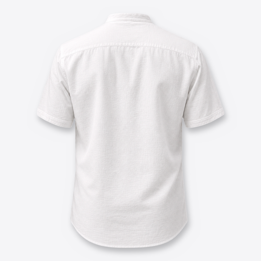 Camisa MAORI Blanca Cuello Mao