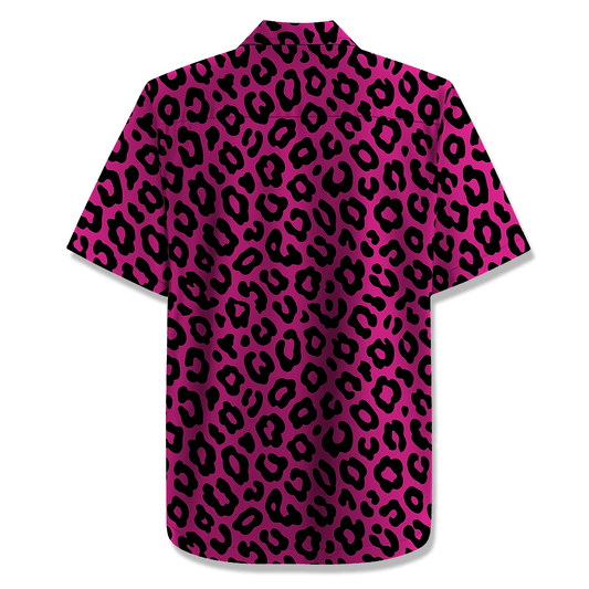 Fuchsia Leopard Statement Shirt MAORI imagen 2