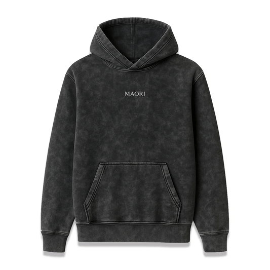 Hoodie Raise Hell – Acid Black MAORI imagen 2