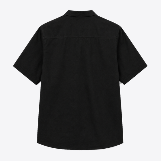 Camisa MAORI Negra Cuello Mao