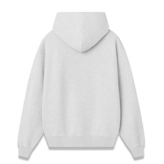 Hoodie gris melange basico MAORI imagen 2