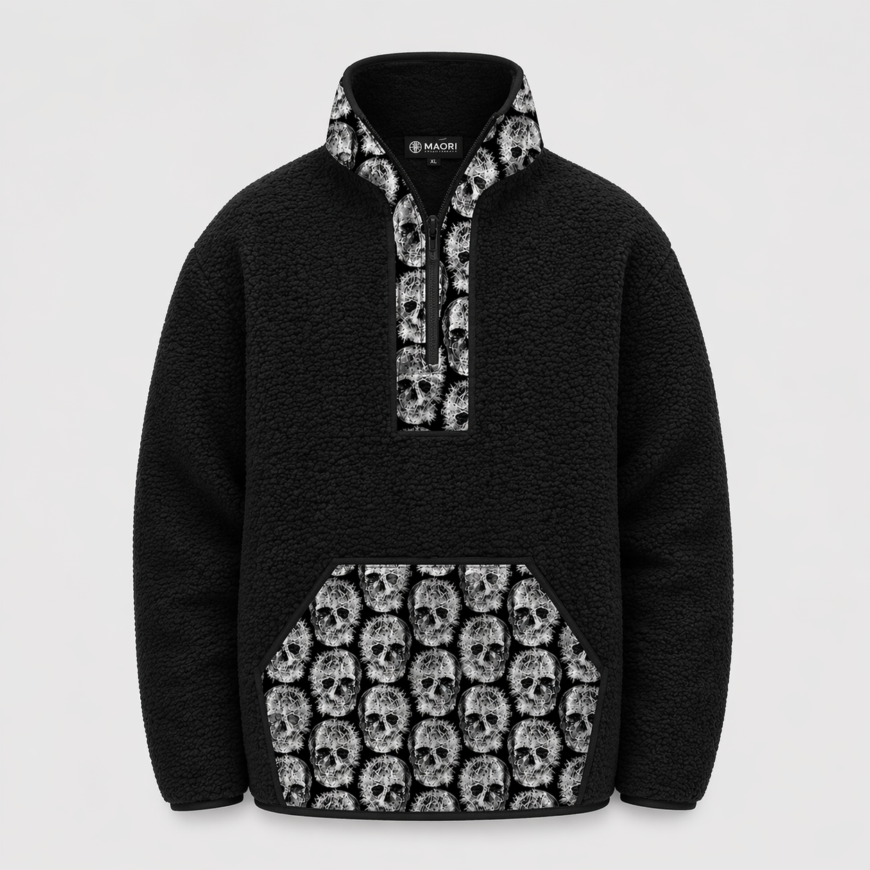 chiporro negro calaveras clavos MAORI