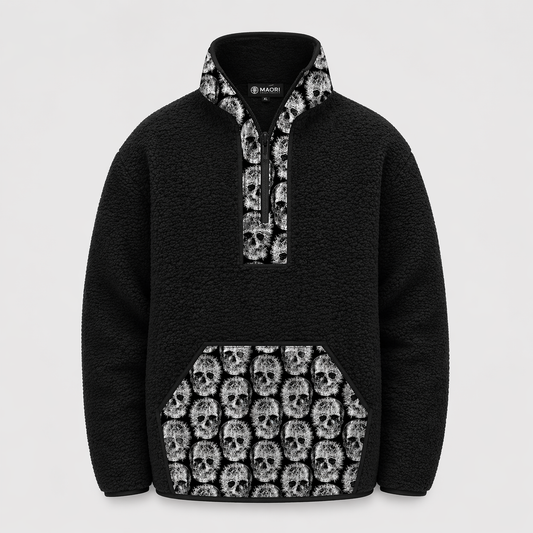 chiporro negro calaveras clavos MAORI
