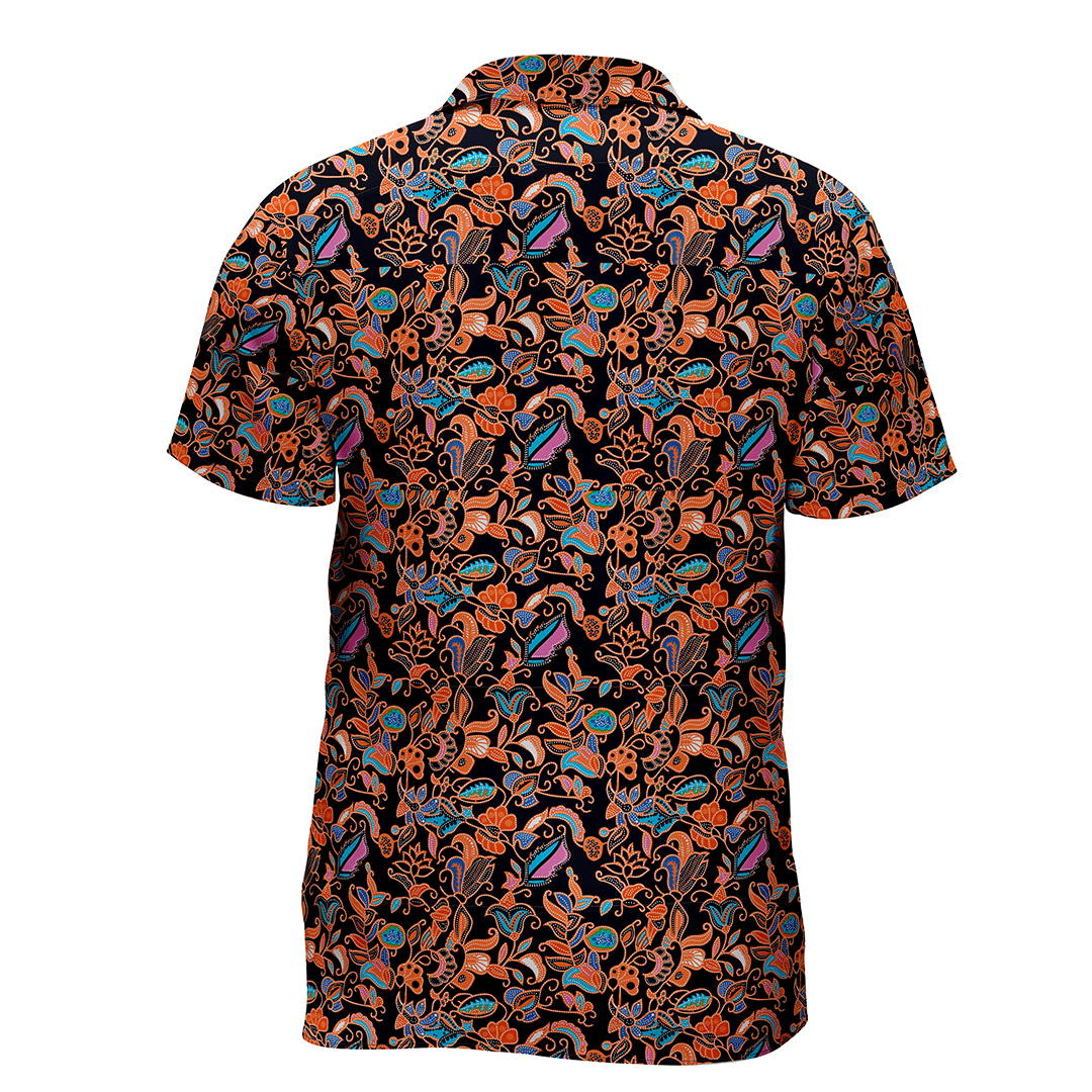 Camisa gitana azul MAORI imagen 2