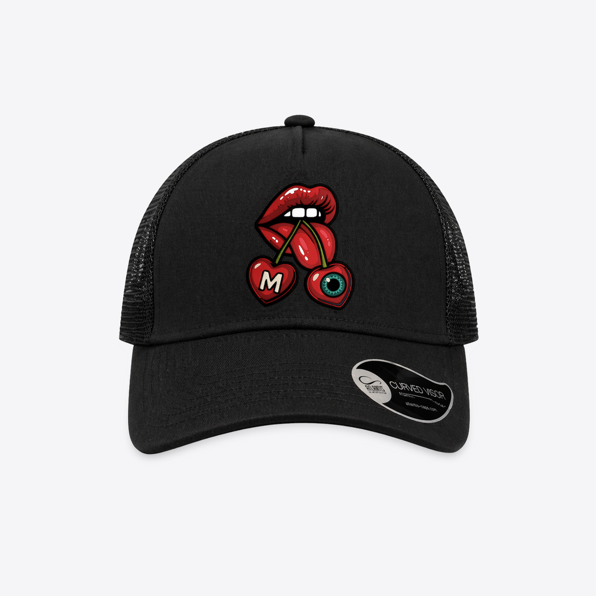 Gorro Negra Cherry Lips
