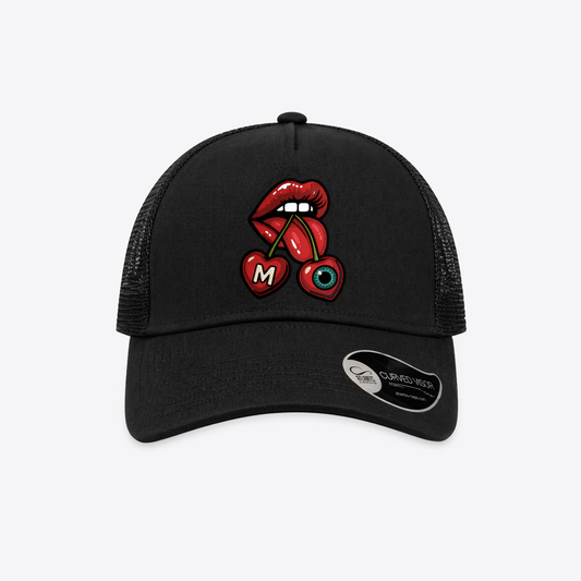 Gorro Negra Cherry Lips