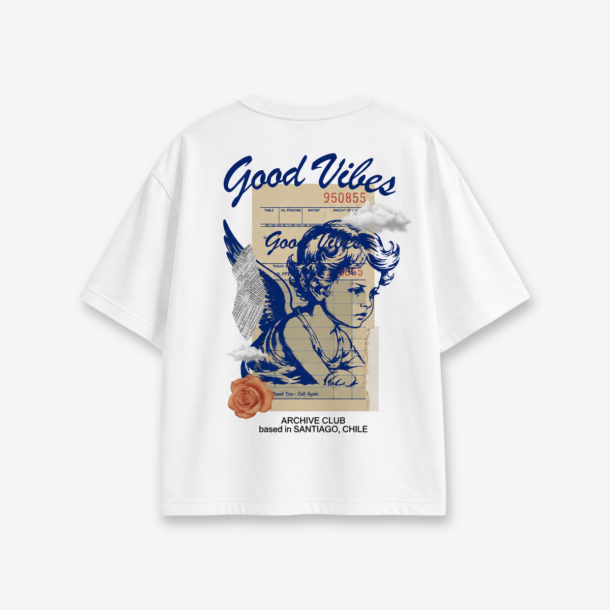 Polera MAORI Blanca Cielo de Papel