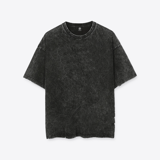 Polera MAORI Acid Wash Mariposa Celeste