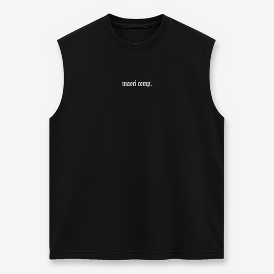 Polera MAORI Negro & Blanco Sin Mangas