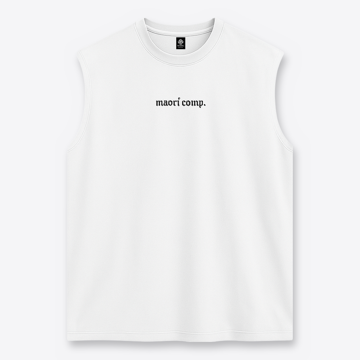 Polera MAORI Negro & Blanco Sin Mangas