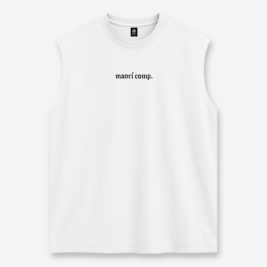Polera MAORI Negro & Blanco Sin Mangas