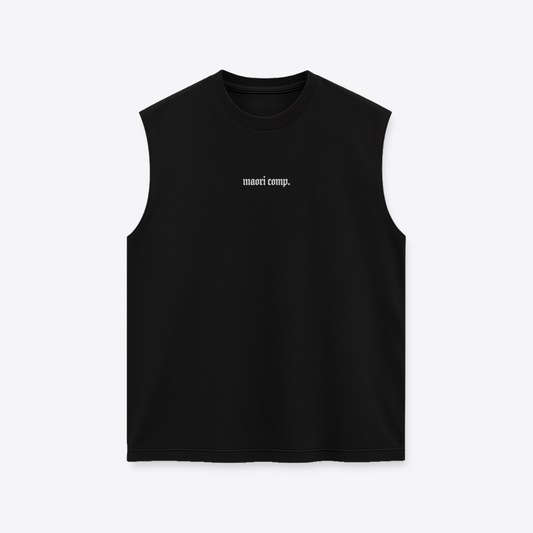 Polera MAORI Negro & Blanco Sin Mangas