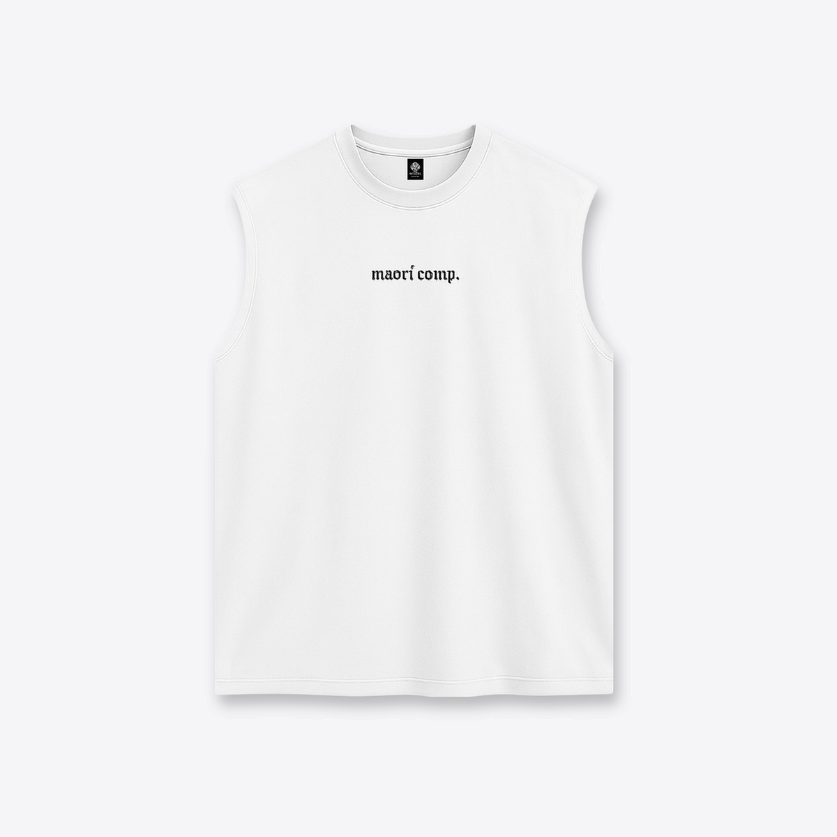 Polera MAORI Negro & Blanco Sin Mangas