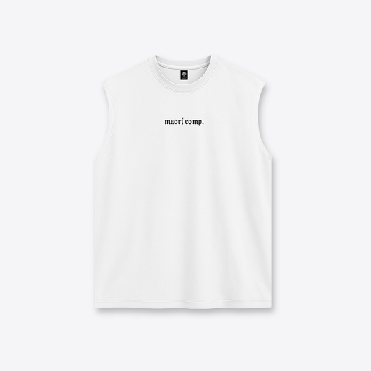 Polera MAORI Negro & Blanco Sin Mangas