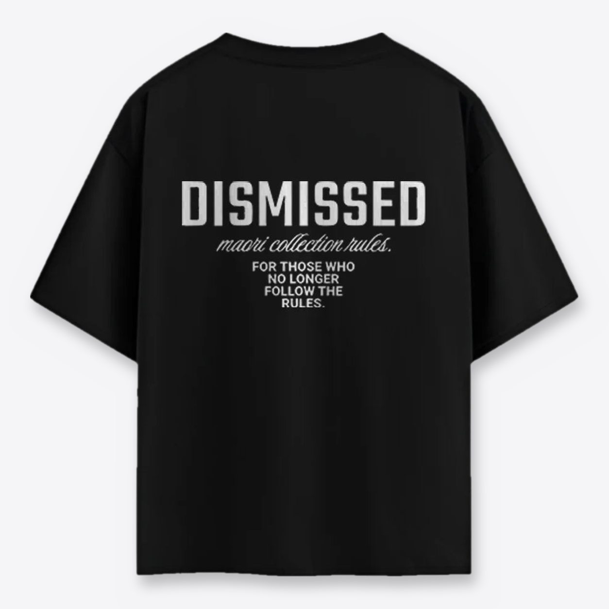 Polera MAORI Negra Dismissed Clásica