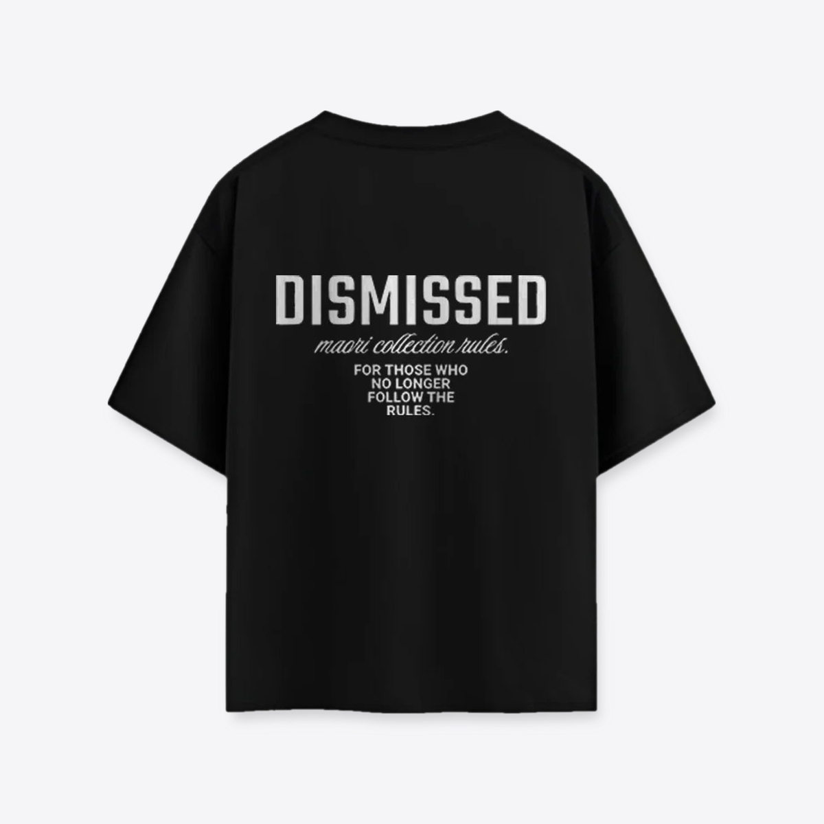 Polera MAORI Negra Dismissed Clásica