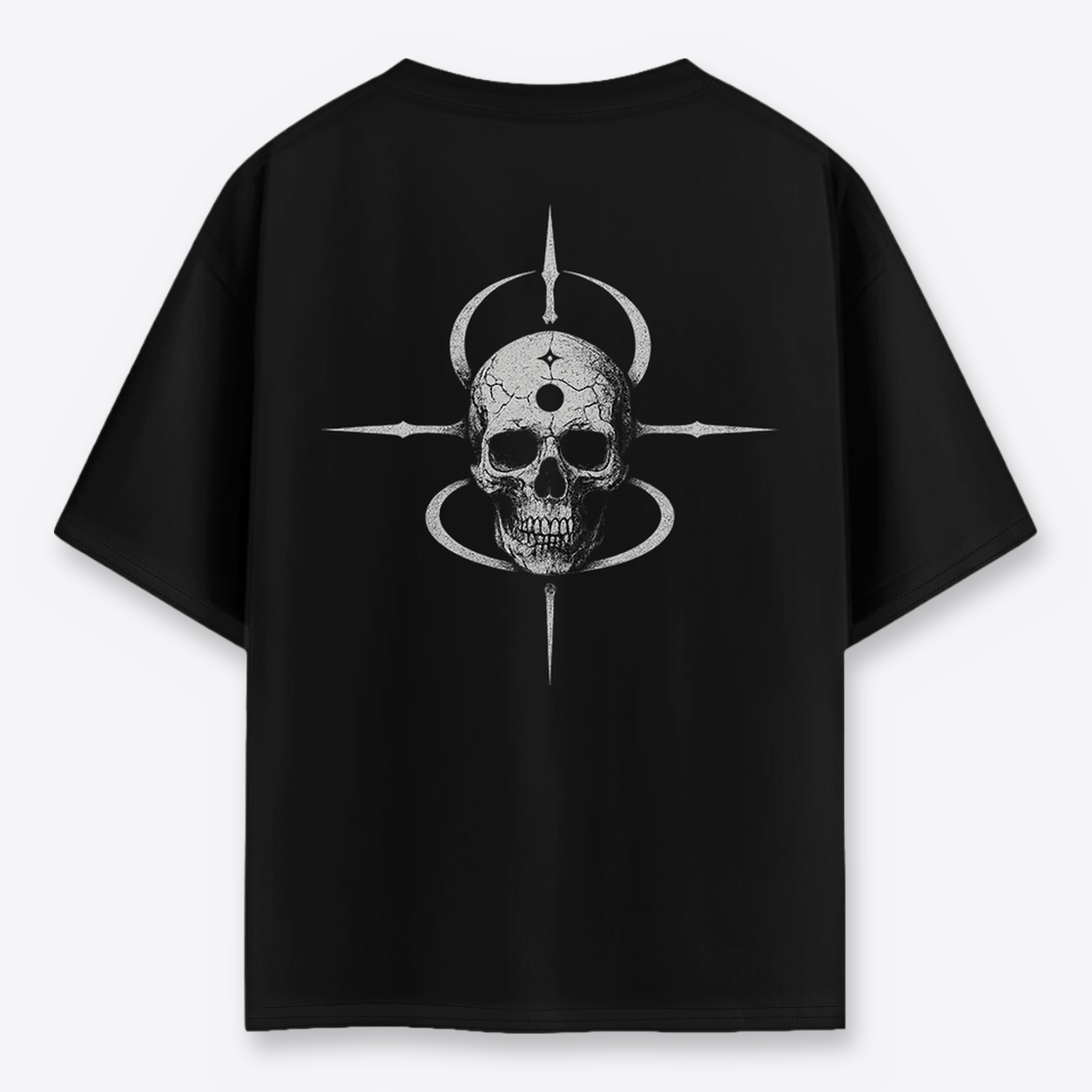 Polera MAORI Negra Skull of the Void