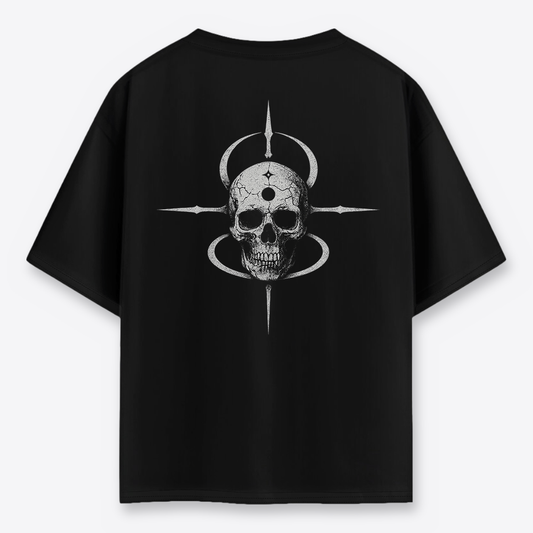 Polera MAORI Negra Skull of the Void