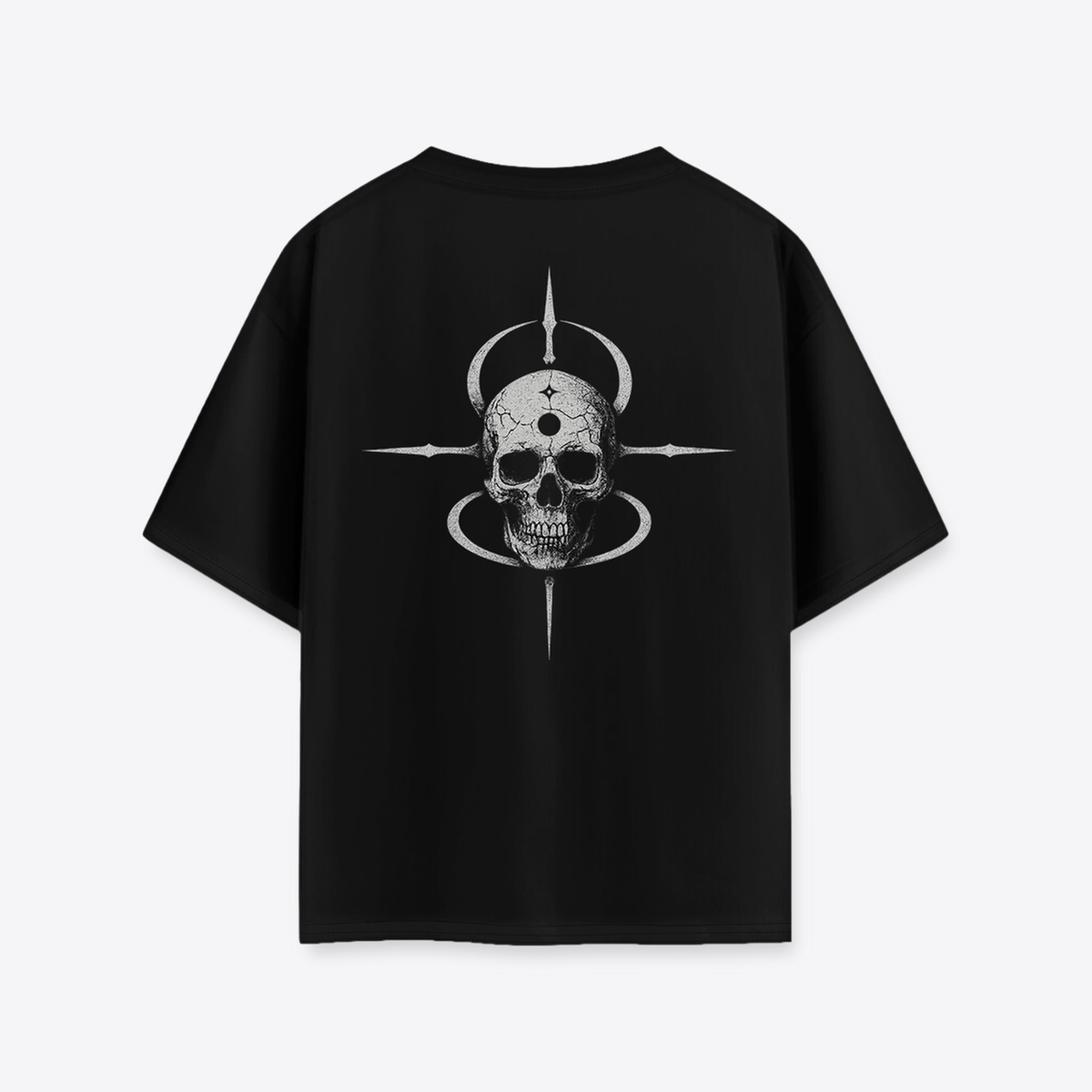 Polera MAORI Negra Skull of the Void