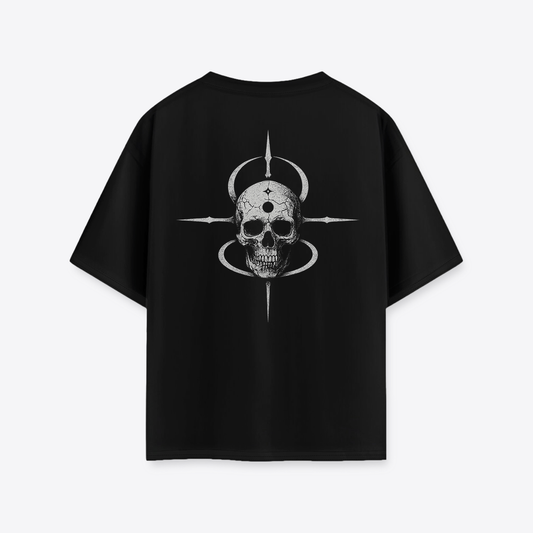 Polera MAORI Negra Skull of the Void