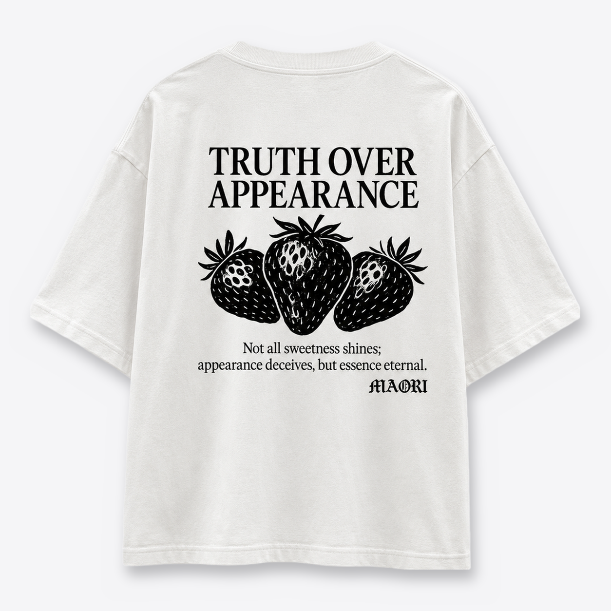 Polera MAORI Blanca Truth Over Appearance Edición Limitada