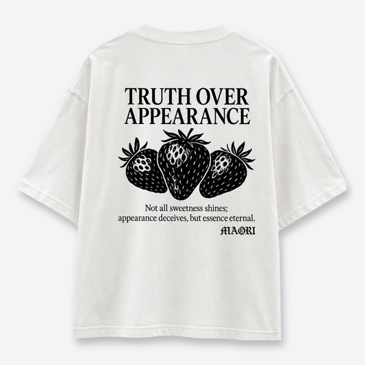 Polera MAORI Blanca Truth Over Appearance Edición Limitada