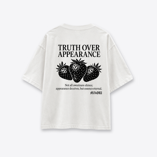 Polera MAORI Blanca Truth Over Appearance Edición Limitada