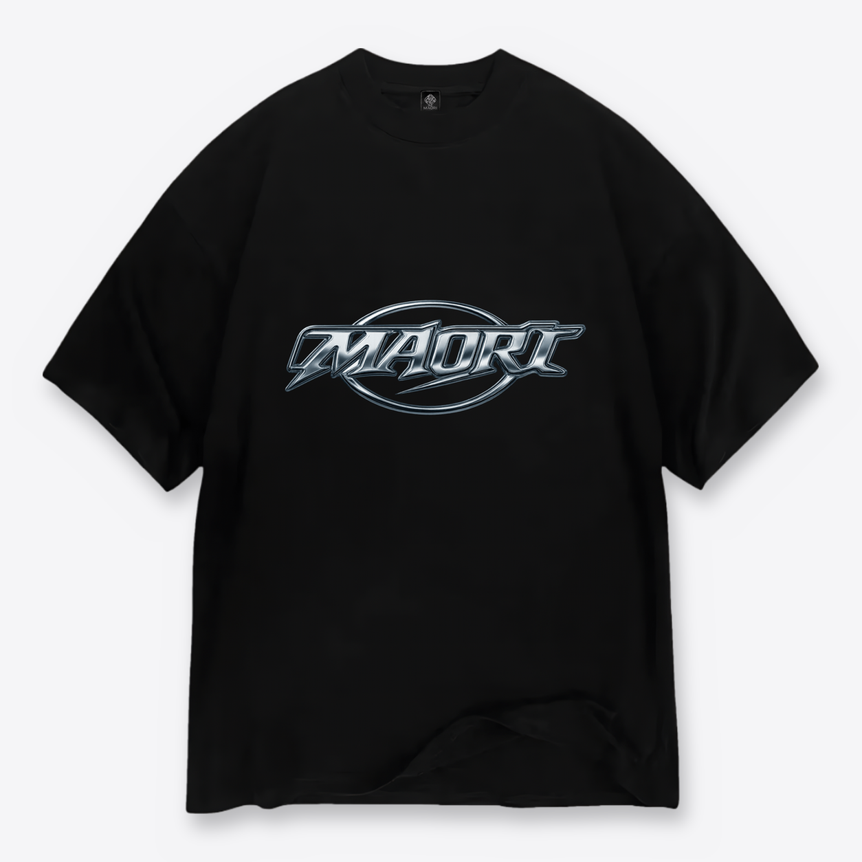 Polera MAORI Negra Chrome Orbit