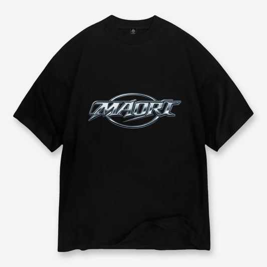 Polera MAORI Negra Chrome Orbit