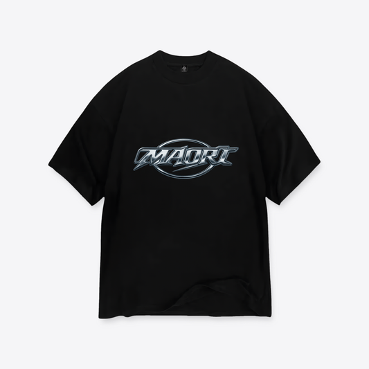 Polera MAORI Negra Chrome Orbit