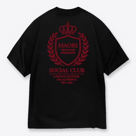 Polera MAORI Negra Social Club