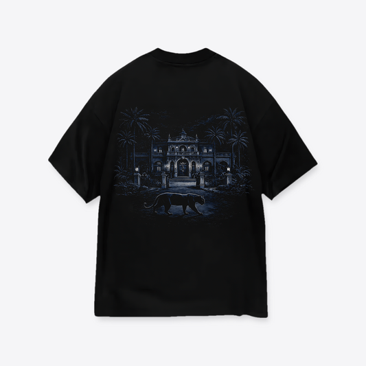 Polera MAORI Negra Pantera Nocturna Oversize
