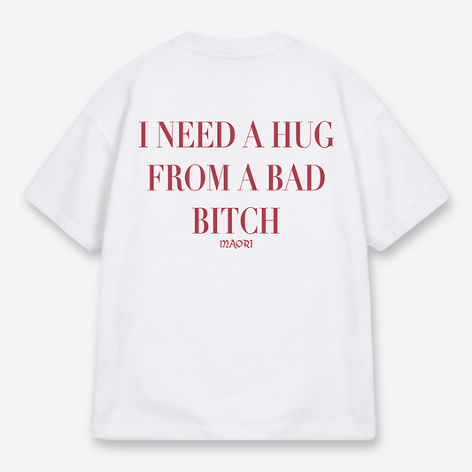 Polera MAORI Blanca Bad Hug
