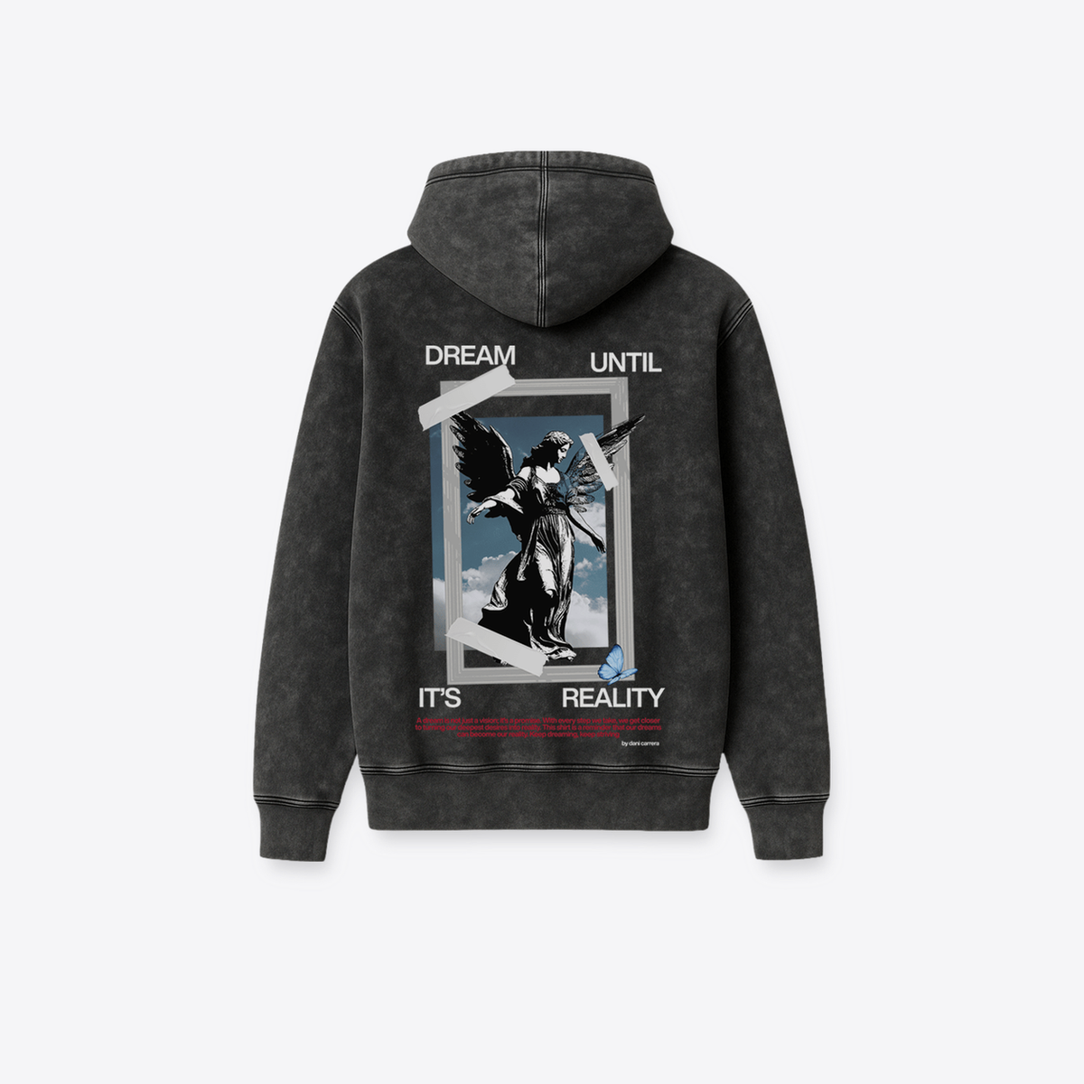 Hoodie MAORI Acid Wash Angel de la Realidad