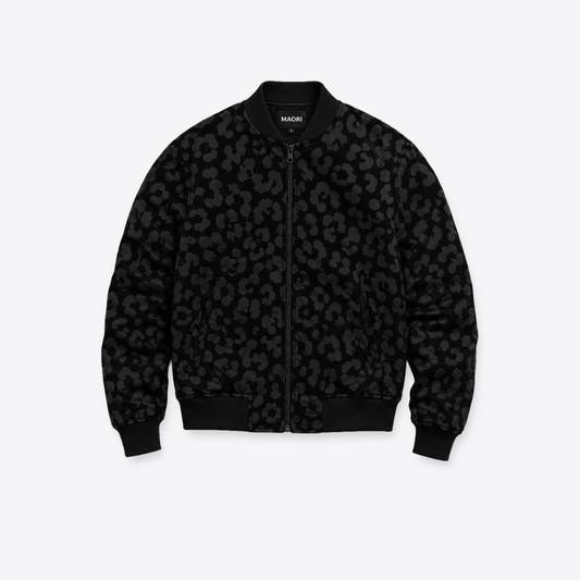 Bomber MAORI Leopardo Negro