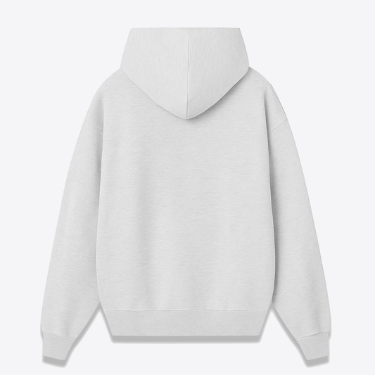 Hoodie gris melange basico