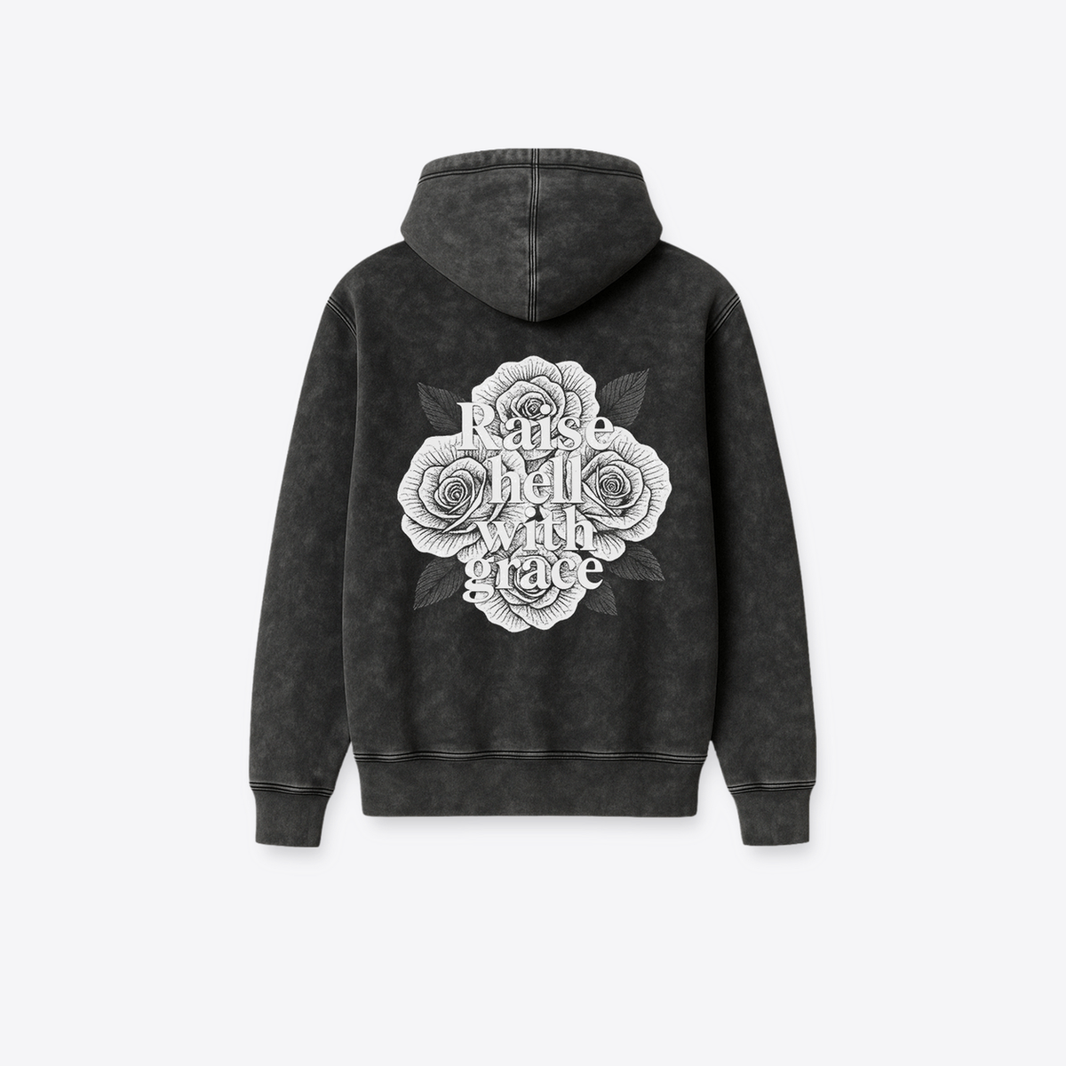 Hoodie MAORI Raise Hell Acid Black