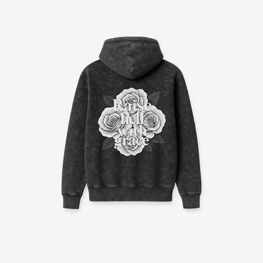 Hoodie MAORI Raise Hell Acid Black