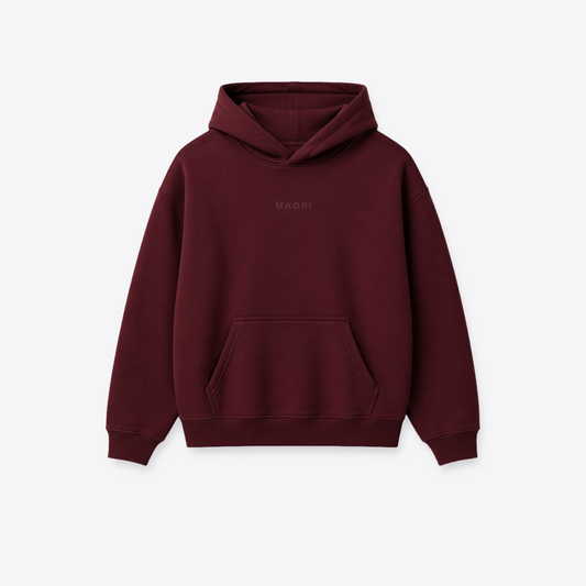 Hoodie MAORI Burdeo Basic