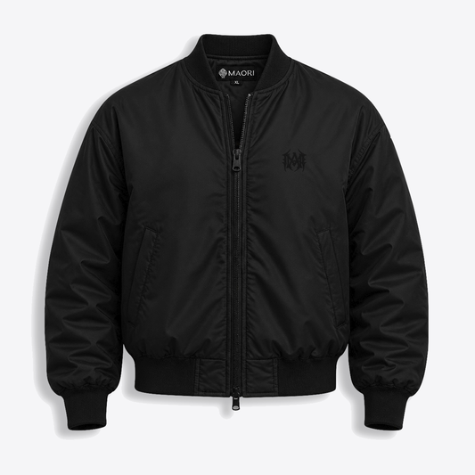 Bomber Black MAORI Minimal
