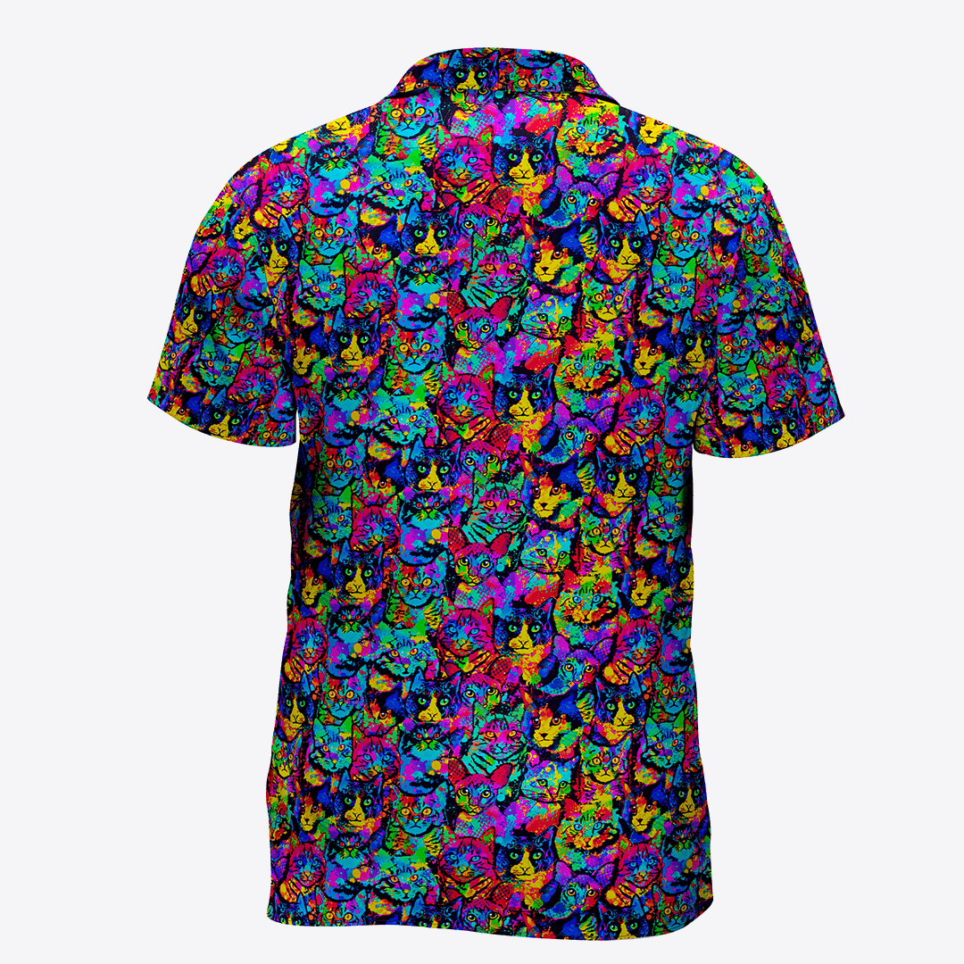 Camisa gatos psicodélicos